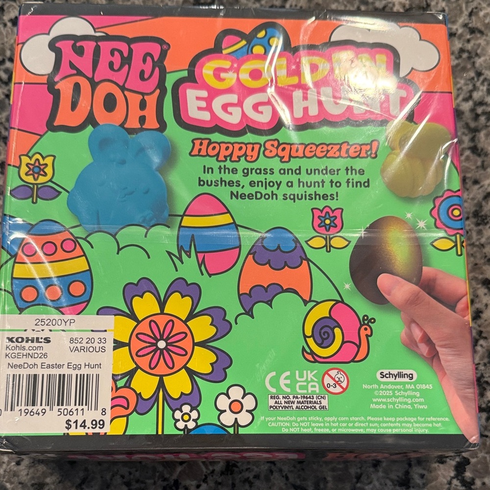 Needoh Golden Egg Hunt with Needoh magic color egg. NWT - Picture 2 of 5